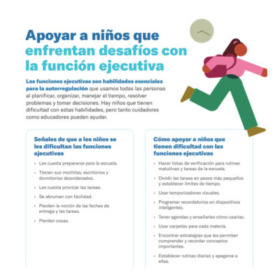 Apoyar a niños que enfrentan desafíos con la función ejecutiva