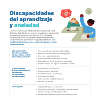 Discapacidades del aprendizaje y ansiedad